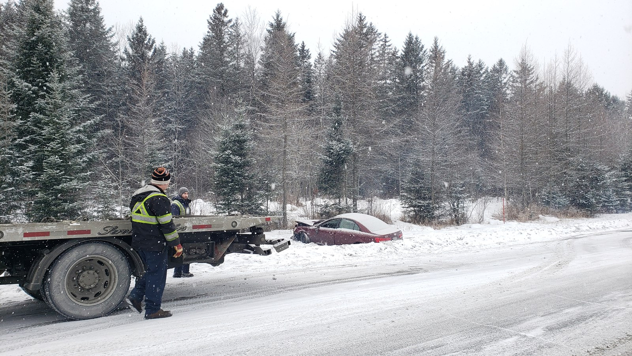 Sortie de route et tonneaux ce matin à Saint-Georges