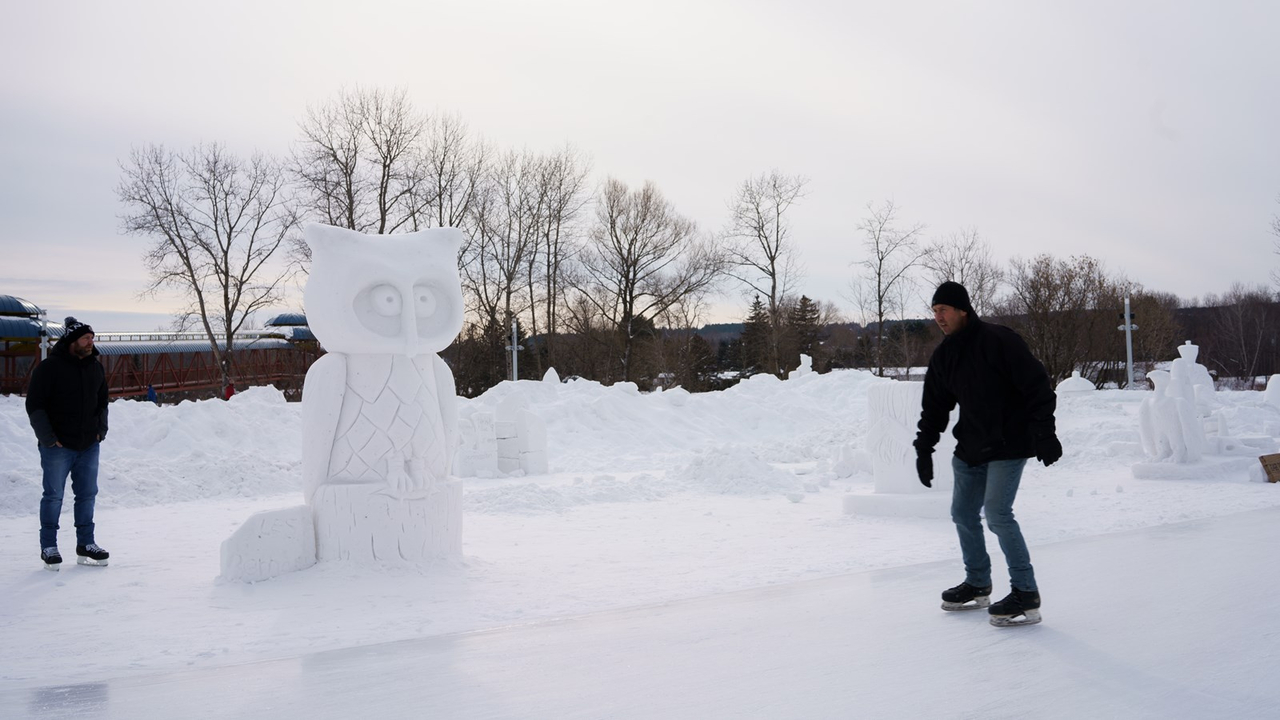 Un retour populaire pour les sculptures sur neige à Saint-Georges