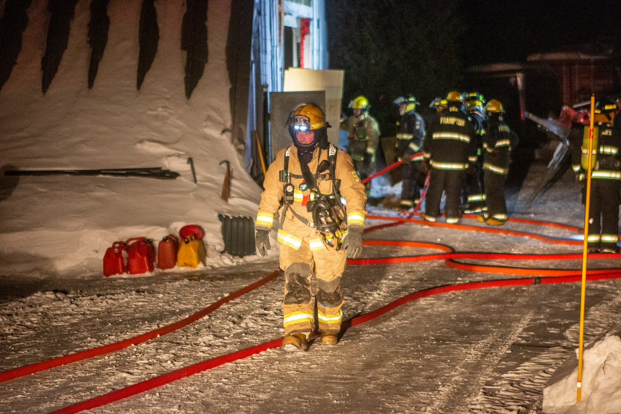 Incendie mineur sur une ferme à Frampton