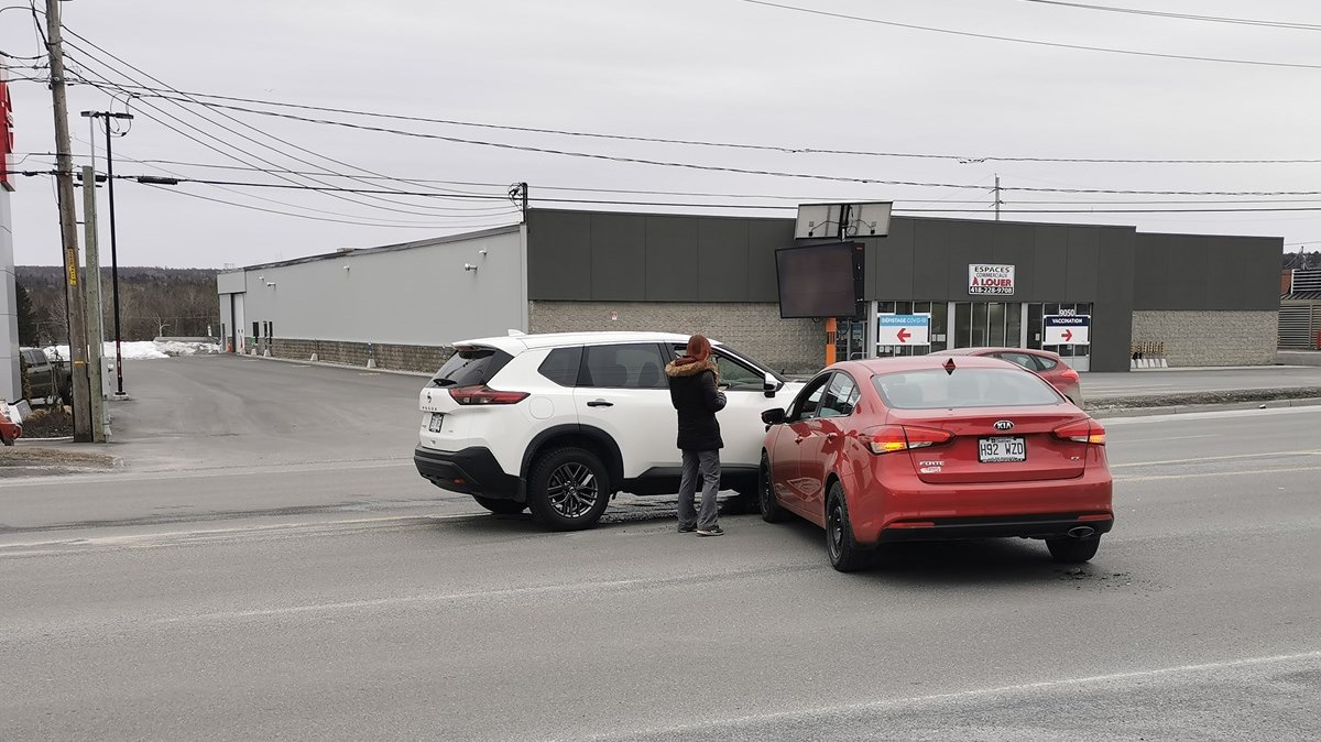 Un accident sur le boulevard Lacroix à Saint-Georges