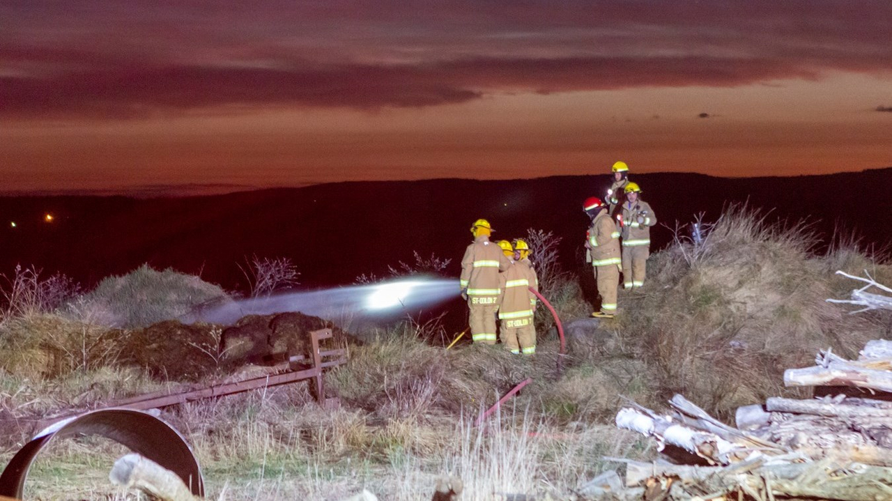 Feu de broussaille Saint-Odilon