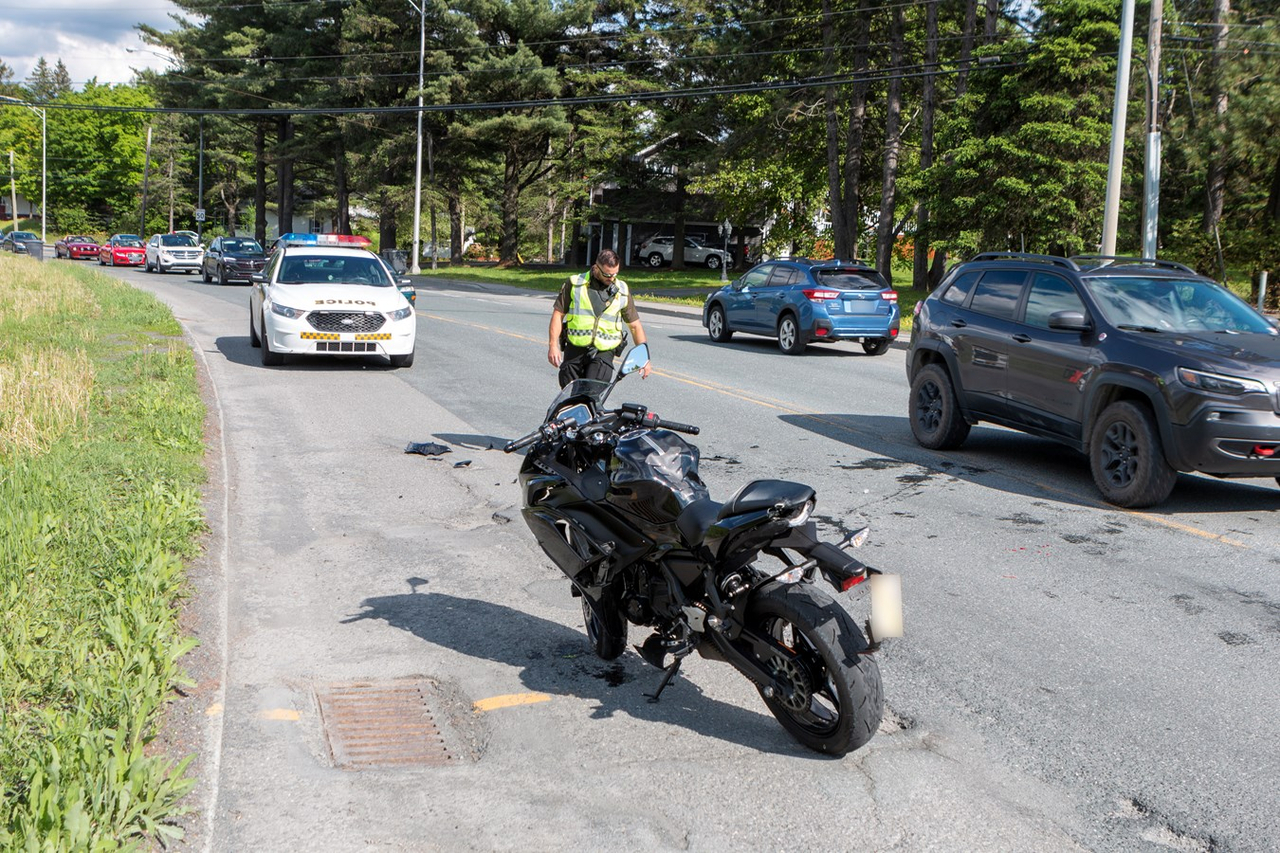 Accident de moto