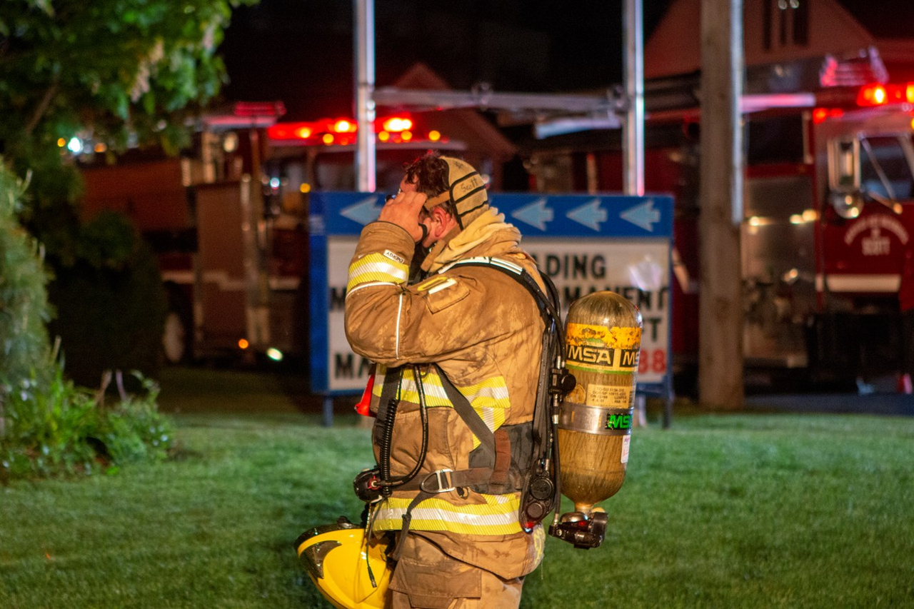 Feu de commerce à Saint-Bernard