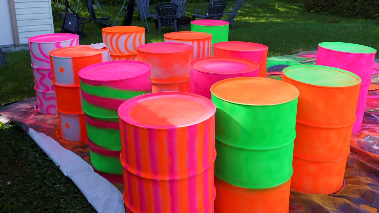 Décor pour la soirée fluo