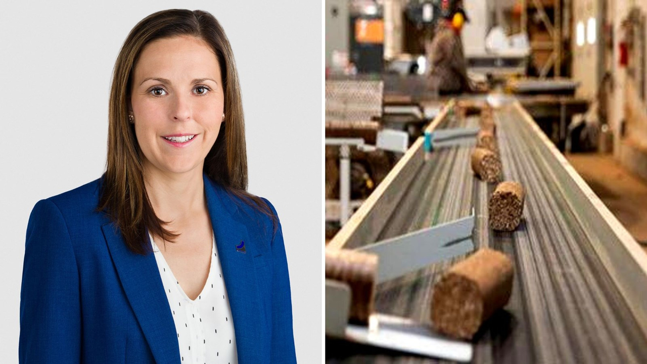 Photo de gauche: la directrice régionale d'Investissement Québec, Véronique Cloutier.