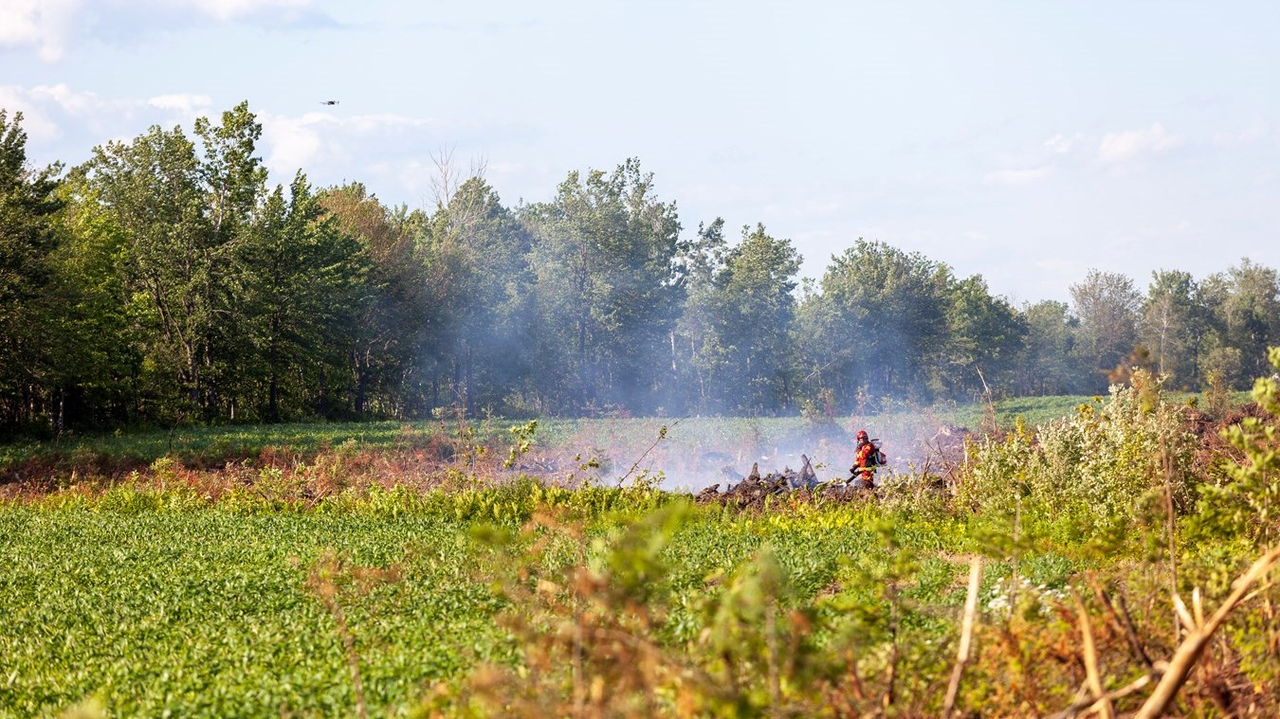 Feu de Broussaille Saint-Lambert-de-Lauzon