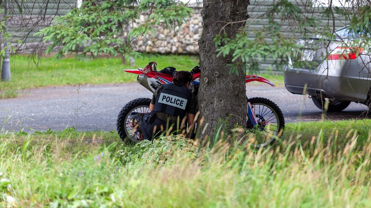 Un accident de motocross à Saint-René