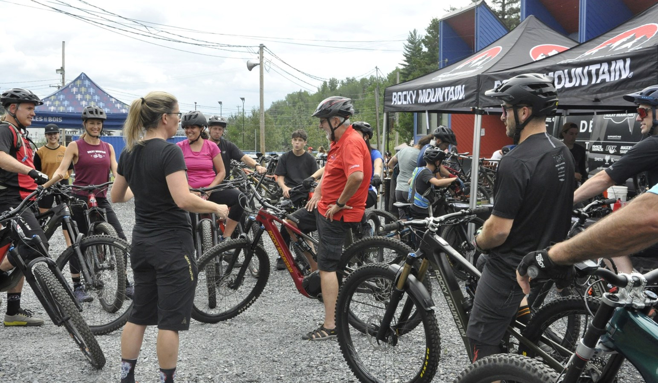 Un franc succès pour la démonstration de vélo de montagne MSG Saint-Georges