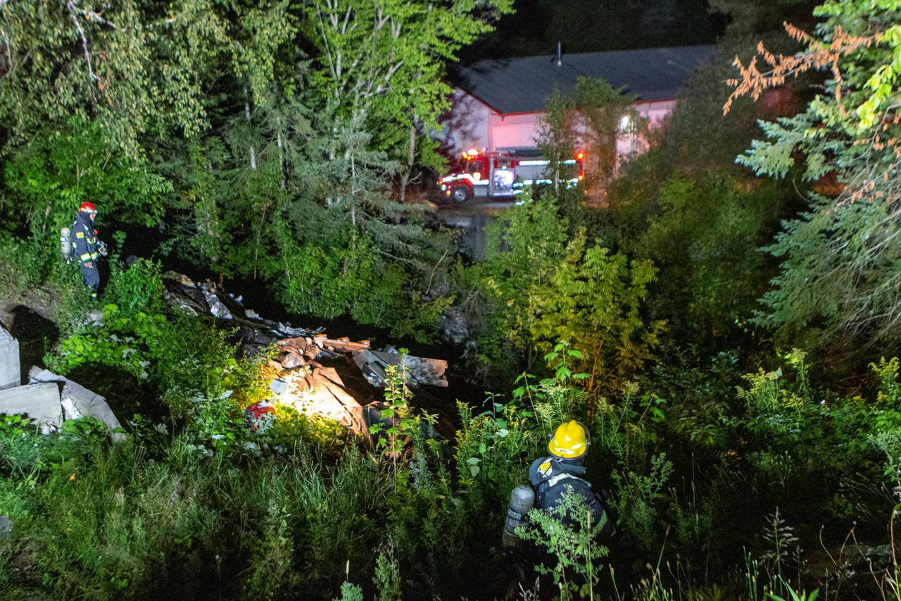 Un feu à ciel ouvert illégal à Beauceville