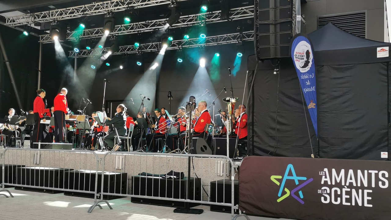 Un spectacle musical a été présenté par le Royal 22e Régiment.