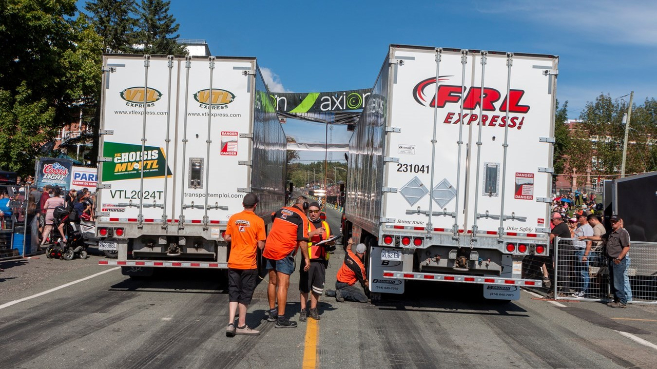 L'accélération de camions de Saint-Joseph en images