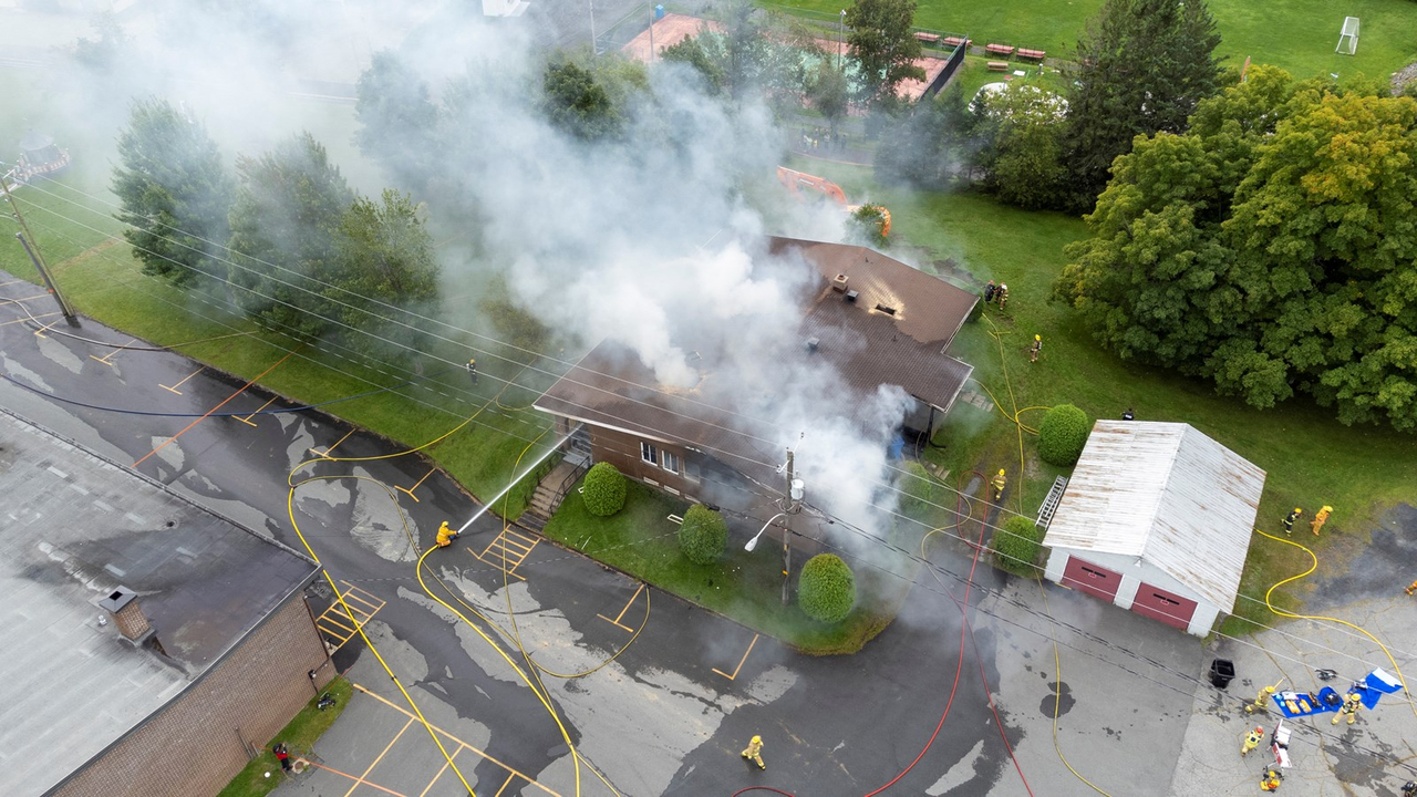 Le presbytère de Saint-Benoit-Labre détruit par les flammes