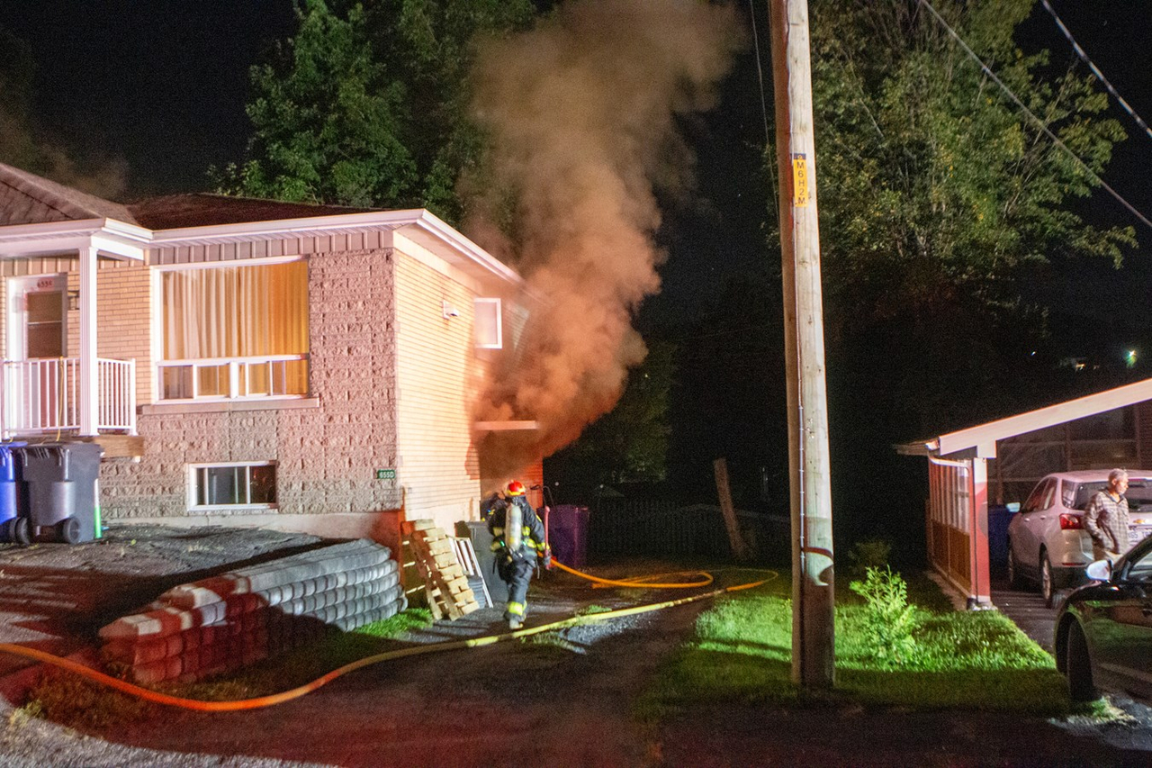 Incendie à Beauceville: 10 locataires délogés