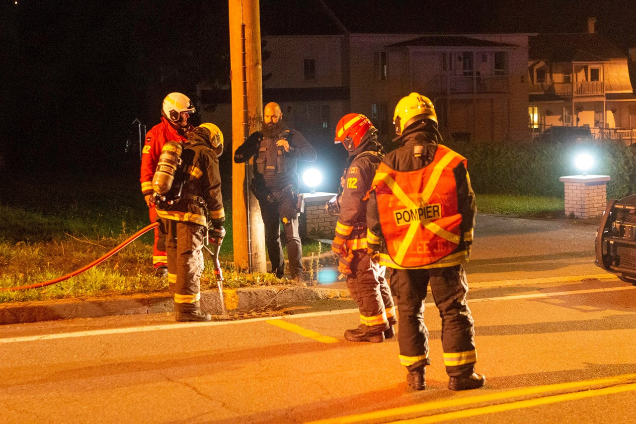 Collision sur la route 204 à Saint-Georges