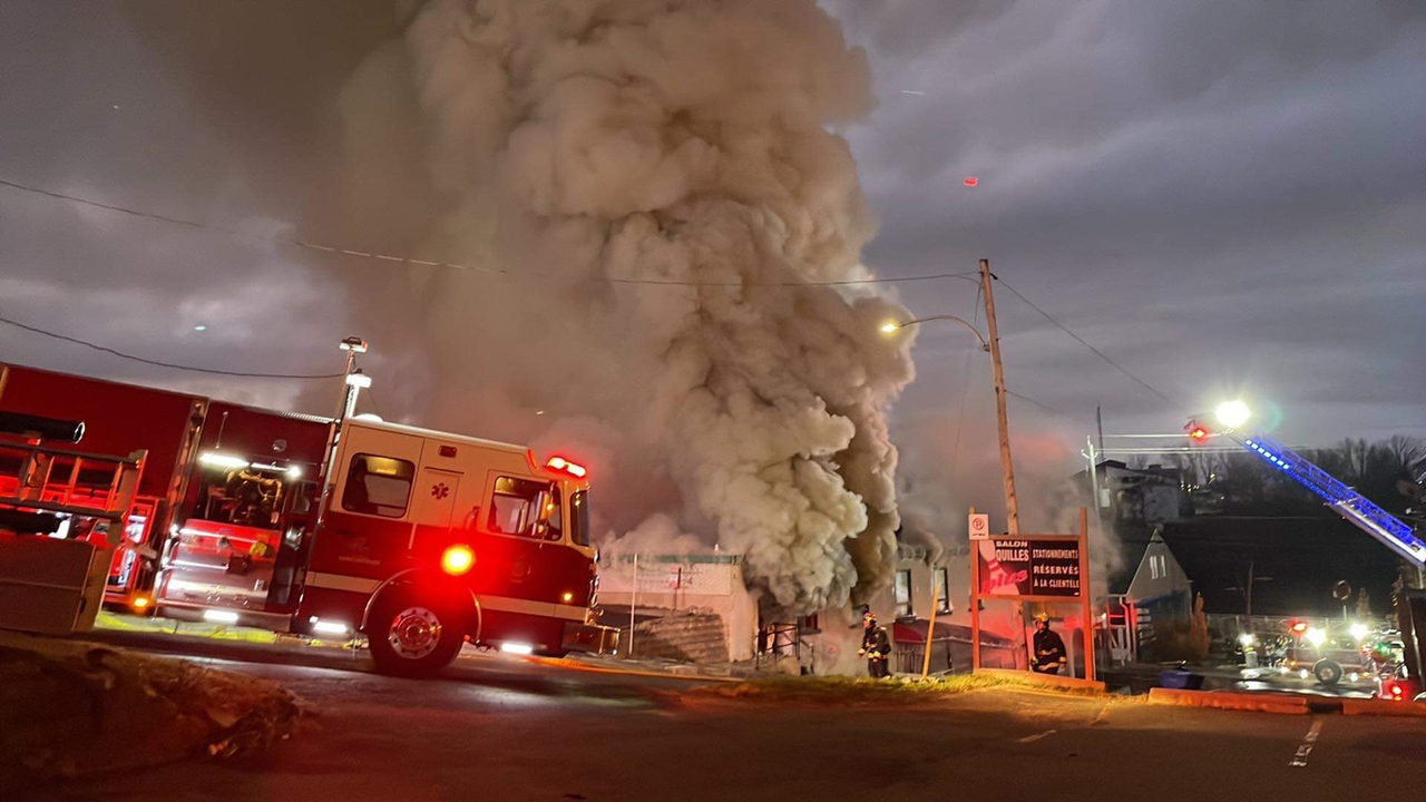 Un important feu sur la 1ère avenue à Saint-Georges