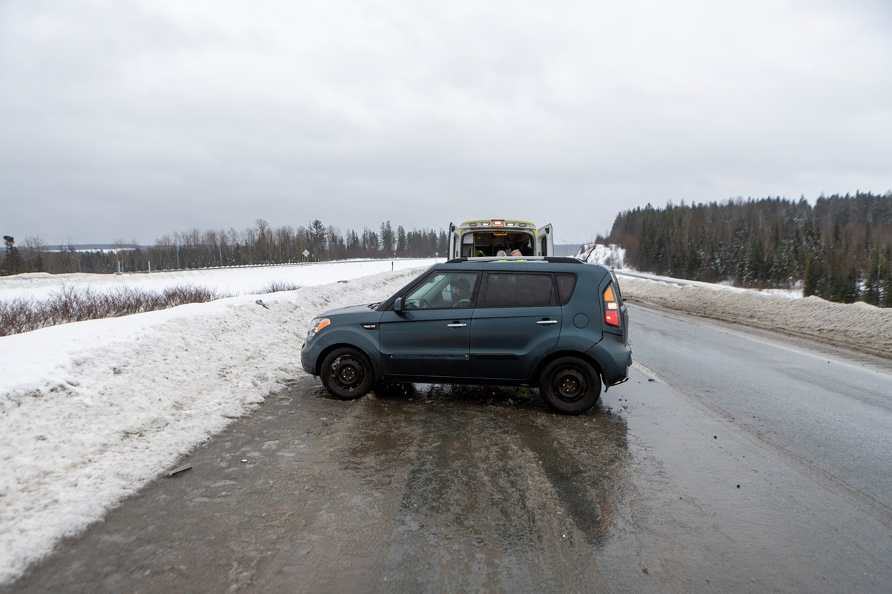 Accident sur l'autoroute 73 ce matin