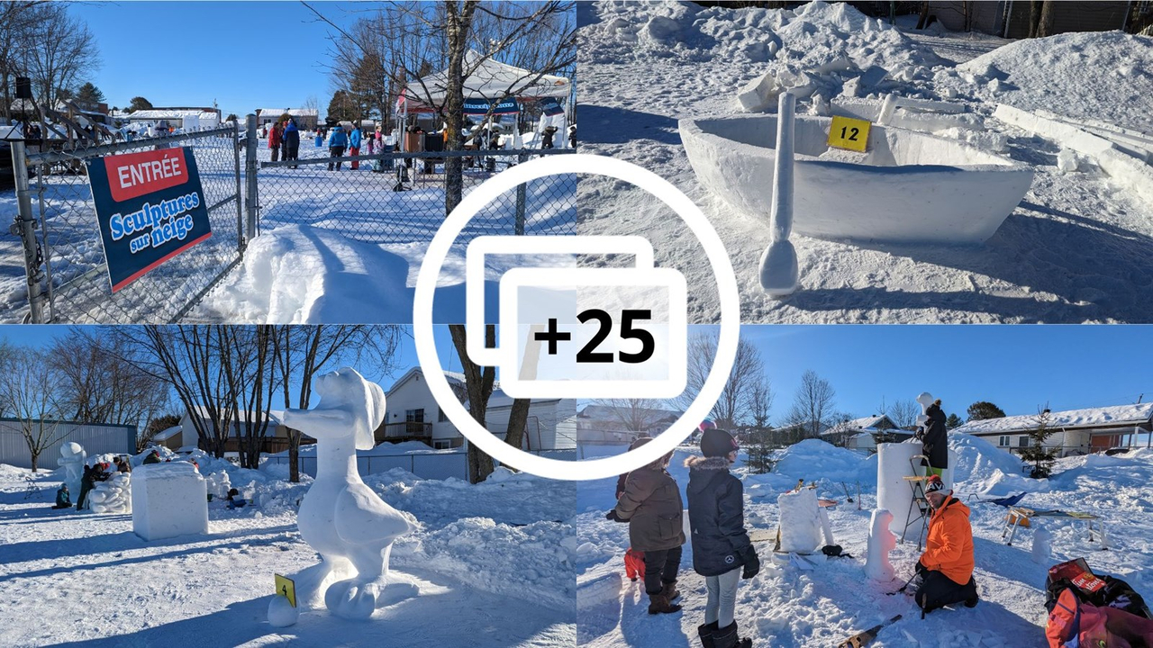 Retour en images sur le concours de sculpture sur neige