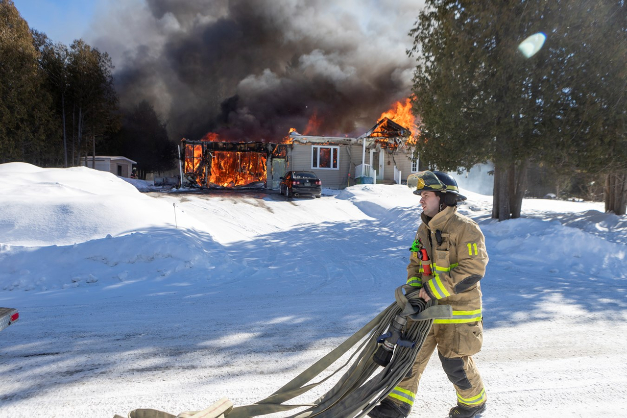 Incendie à Saint-Georges : la maison est une perte totale