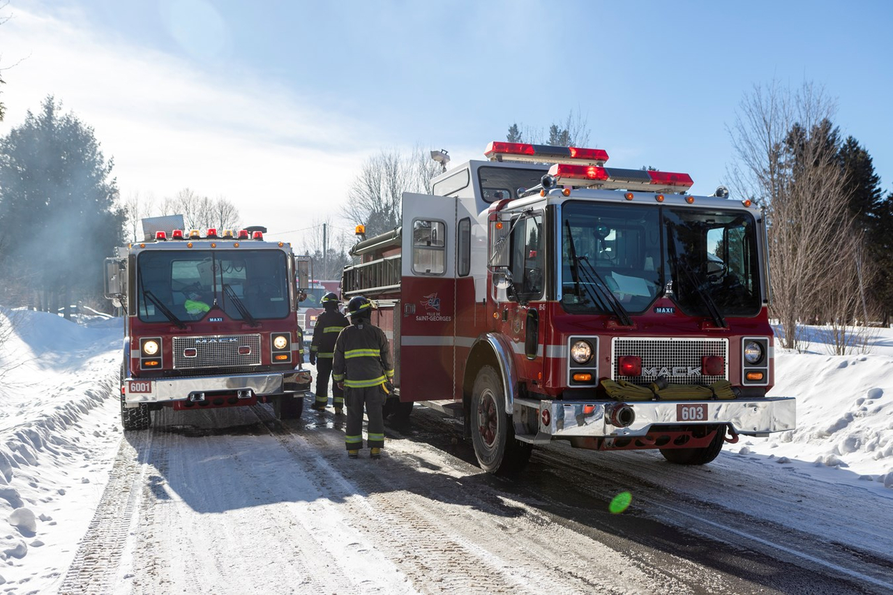 Incendie à Saint-Georges : la maison est une perte totale