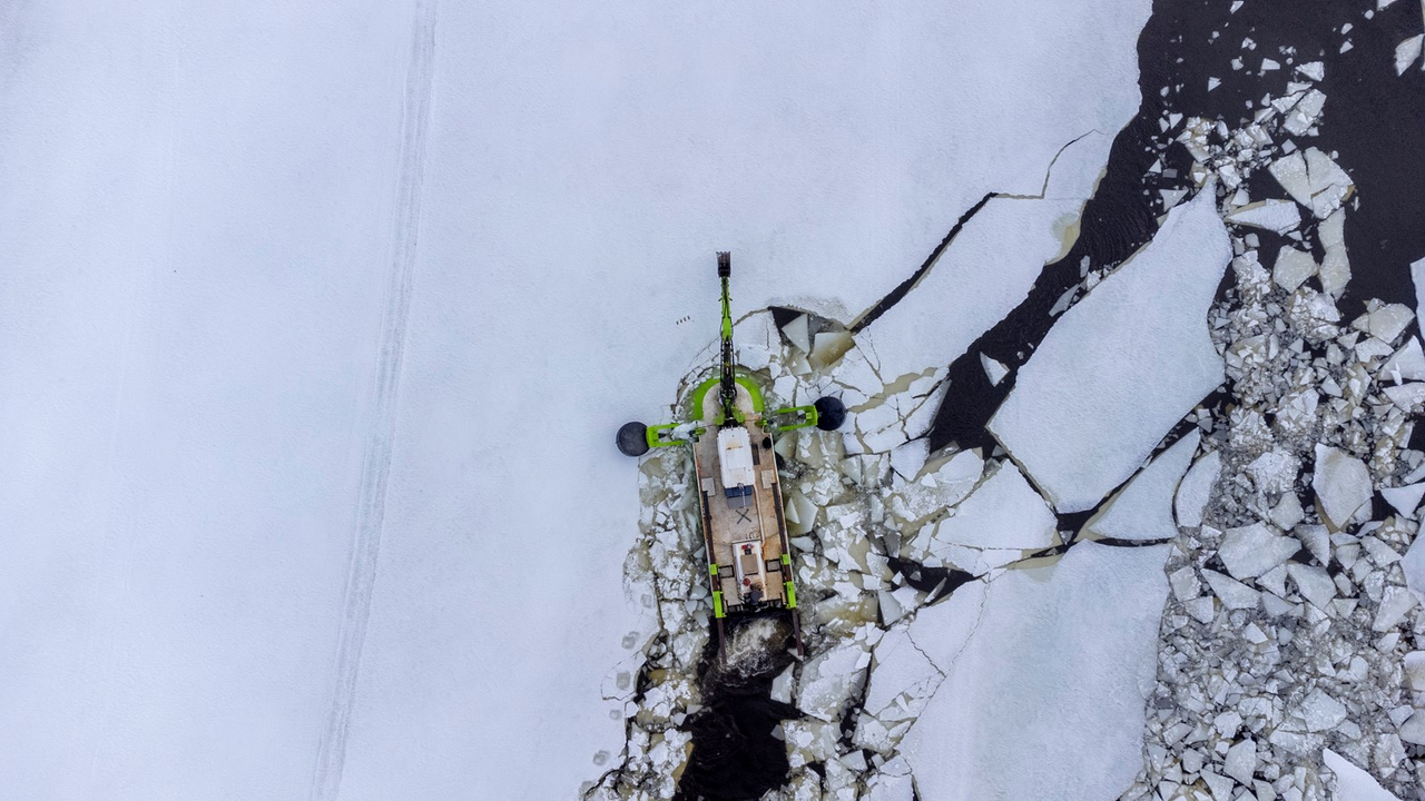 Beauceville: la pelle amphibie a parcouru 8,2 km
