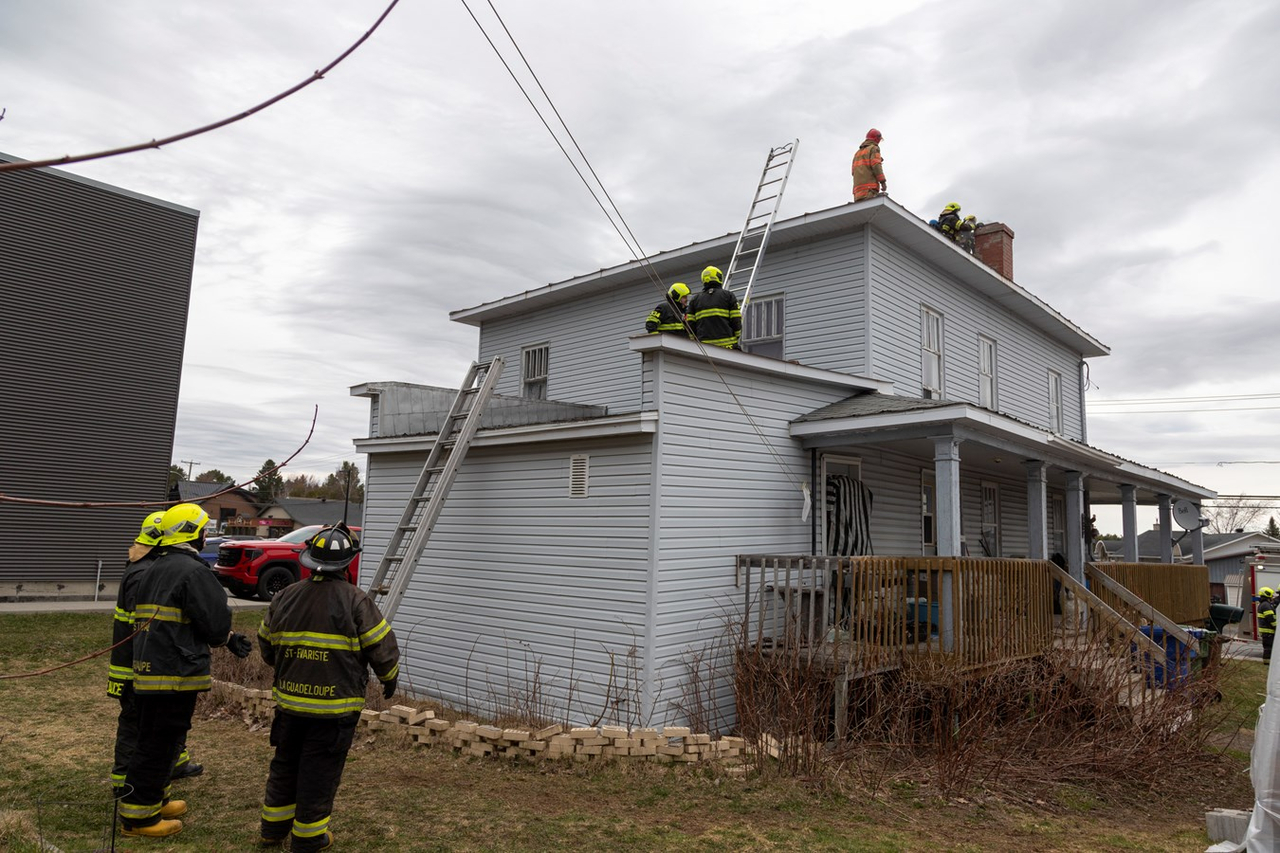 Les pompiers étaient de sortie en fin de semaine
