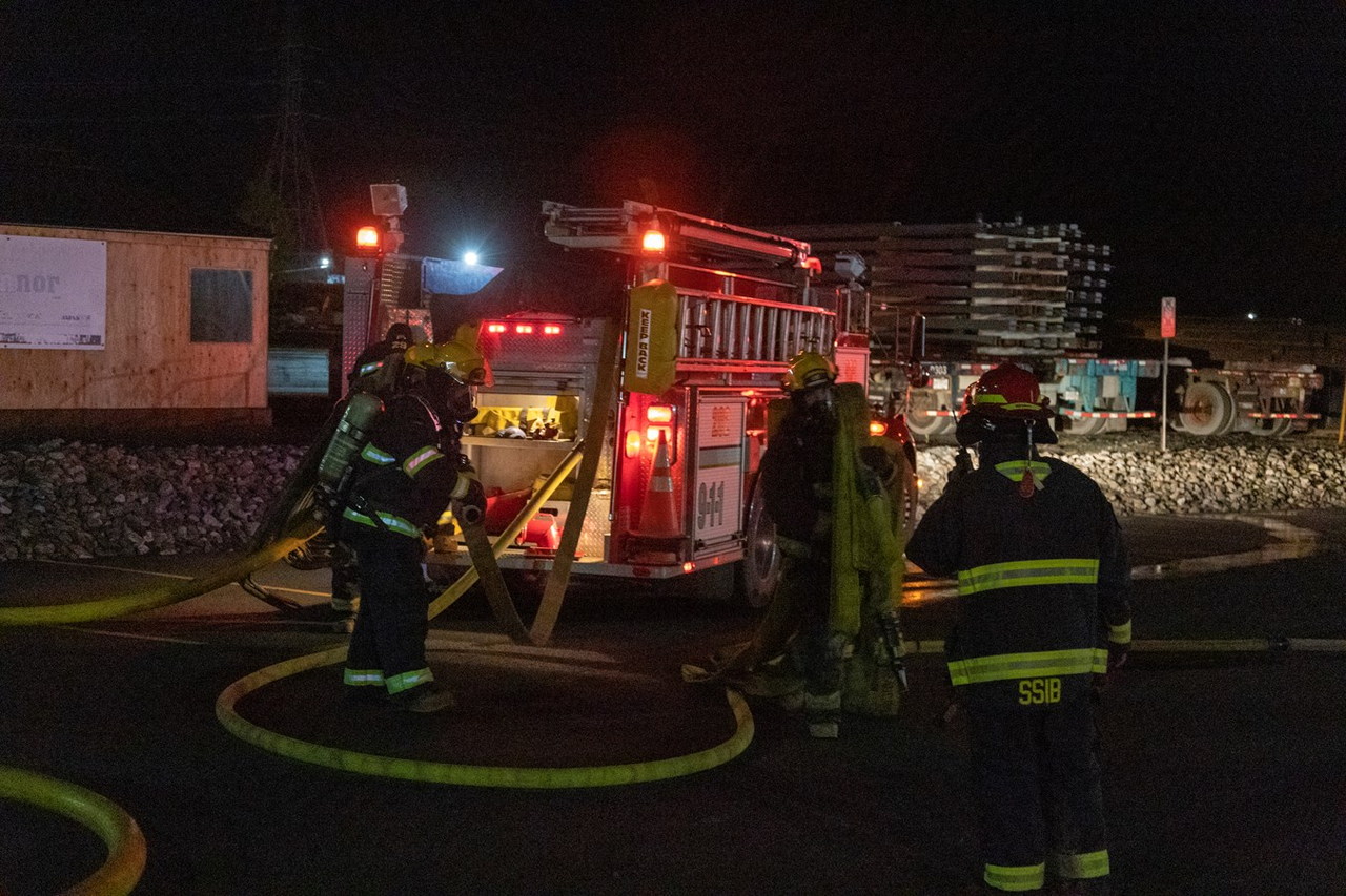 Début d'incendie chez Quirion Métal à Beauceville