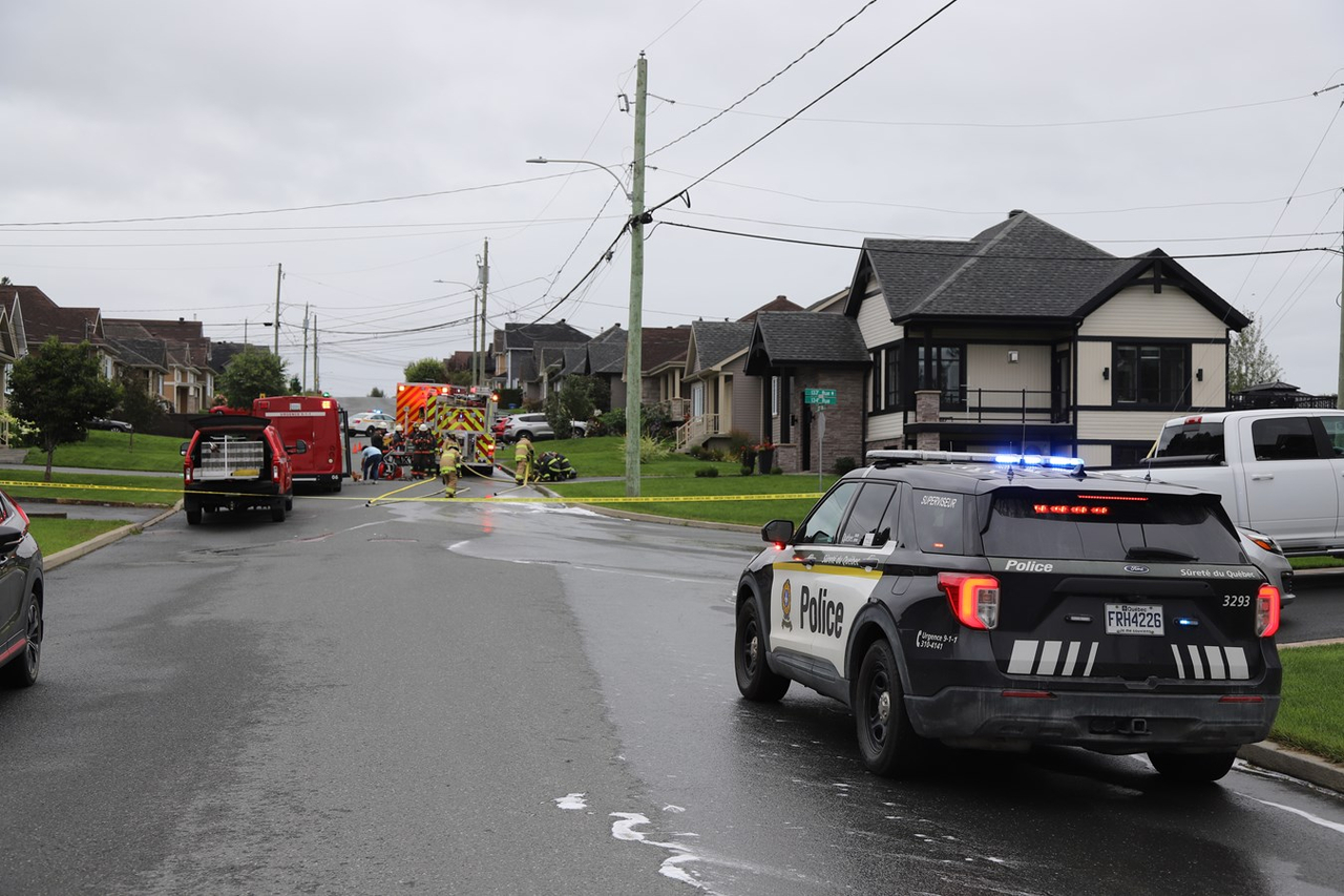 Intervention des pompiers de Saint-Georges sur la 129e rue