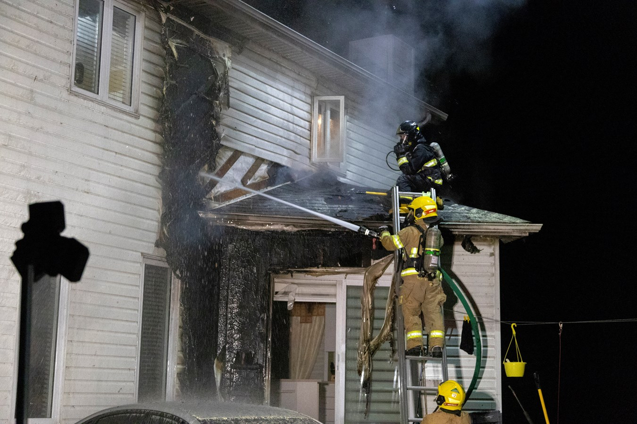 Intervention des pompiers à Scott