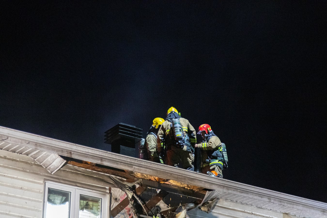 Intervention des pompiers à Scott