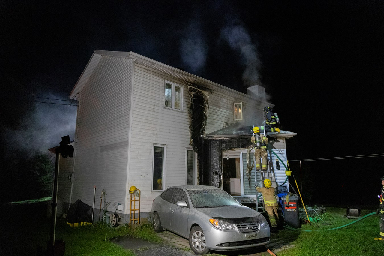 Intervention des pompiers à Scott