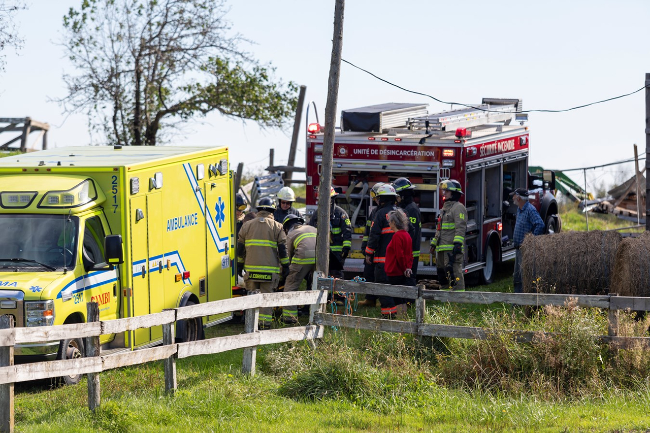 Un homme retrouvé inconscient sous les débris d'un mur