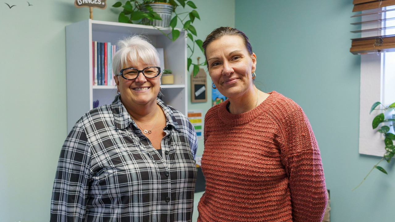 Liette Bouchard, intervenante et Diane Dulac, coordonnatrice et intervenante