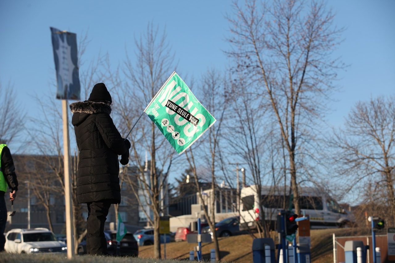Le Front Commun lance sa grève de trois jours à Saint-Georges