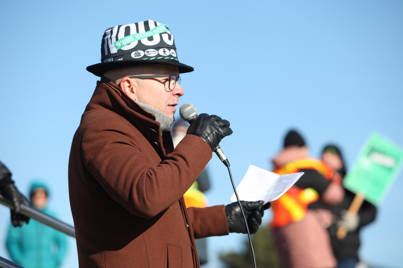 Dominic Loubier, président du Syndicat de l’enseignement de la Chaudière.