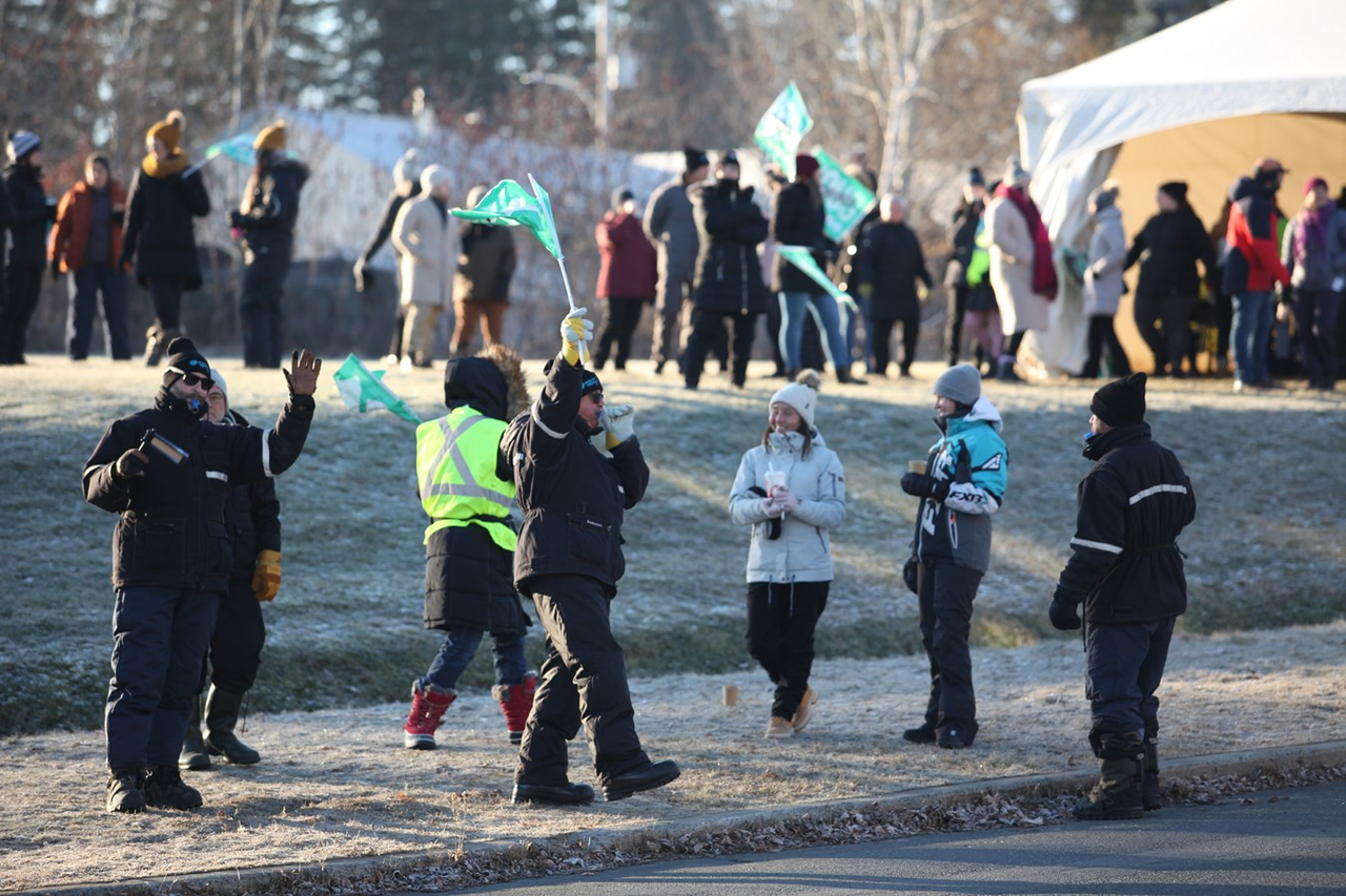 Le Front Commun lance sa grève de trois jours à Saint-Georges