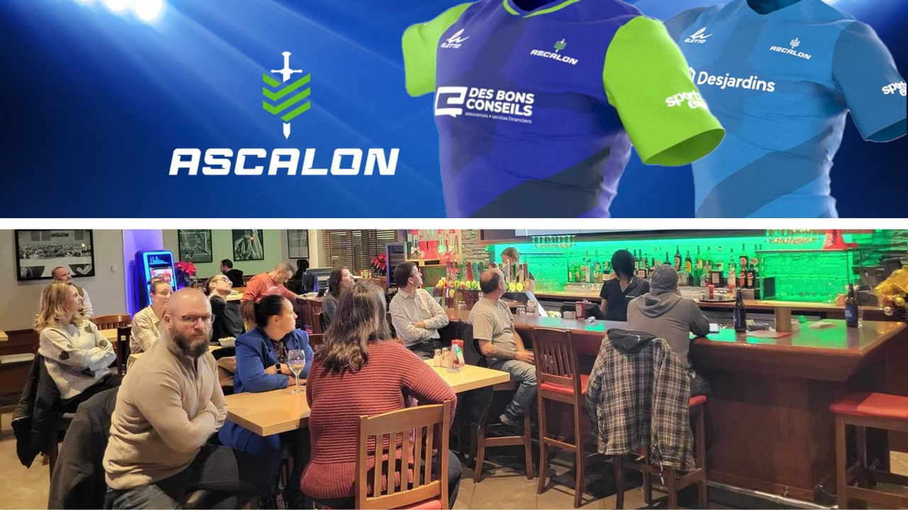 Le maillot bleu et vert à l'avant représente le maillot du soccer compétitif et le bleu plus pâle à l'arrière est une des couleurs des nouveaux maillots du soccer local.