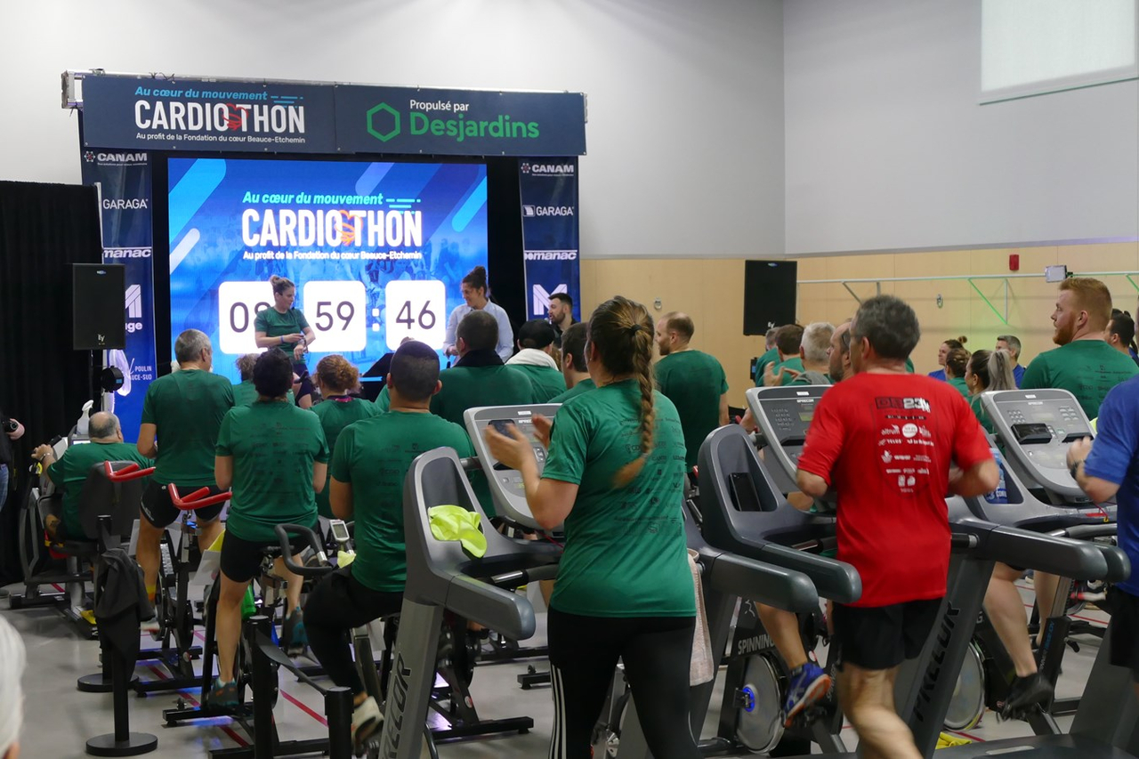 Les sportifs prennent d'assaut le gymnase de la Fondation du coeur Beauce-Etchemin