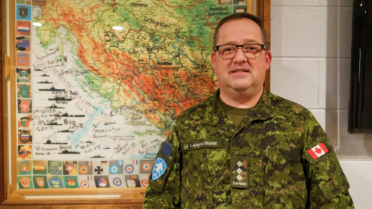Stéphane Lamontagne est capitaine au Régiment de la Chaudière