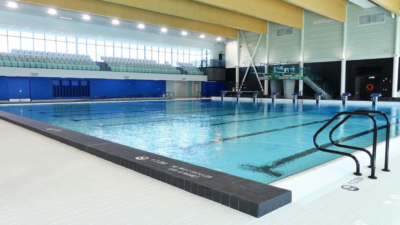 Le nouveau complexe multisport, dont on aperçoit ici la piscine, est un atout important dans la candidature de Saint-Georges, pour l'obtention des Jeux du Québec.