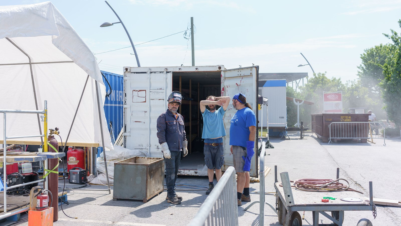 Beauce art: les sculpteurs achèvent leur travail