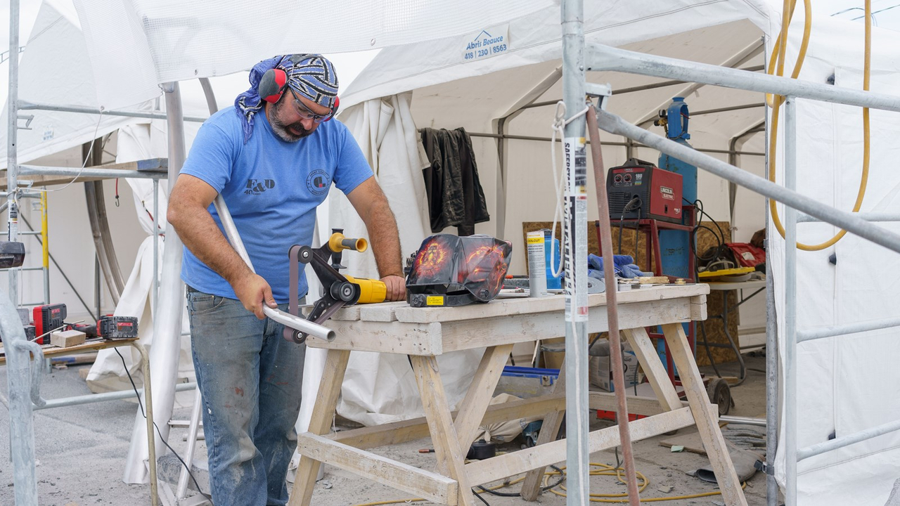 Beauce art: les sculpteurs achèvent leur travail
