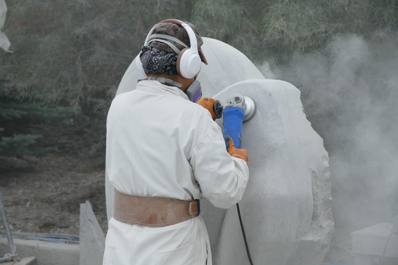 Beauce art: les sculpteurs achèvent leur travail