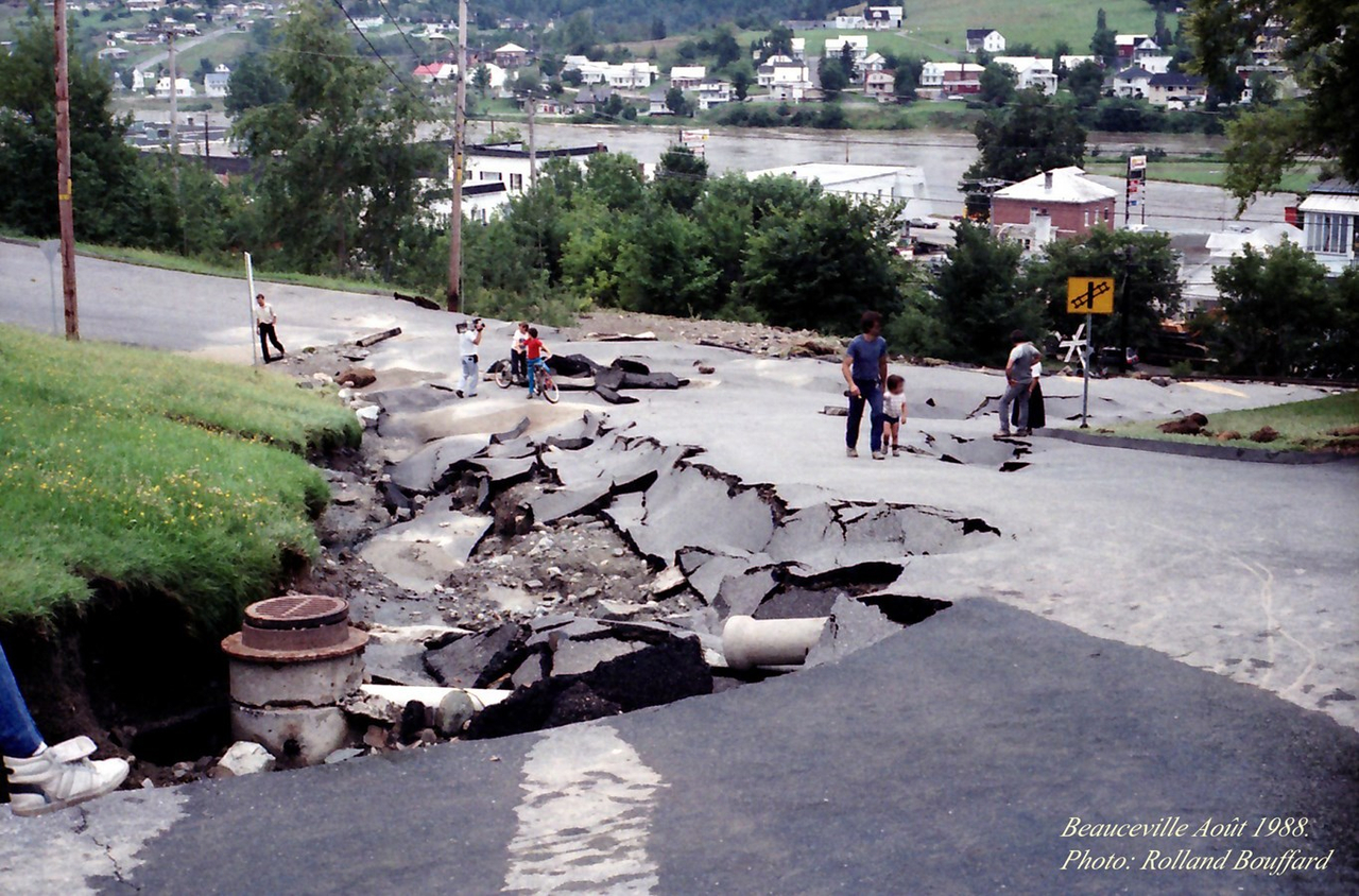 Beauceville sous la boue... en 1988!