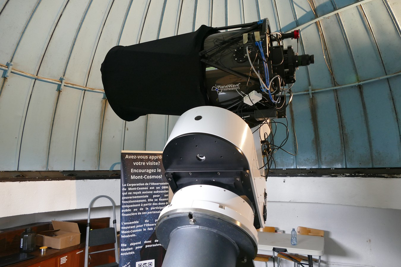 Le nouveau télescope de l'observatoire