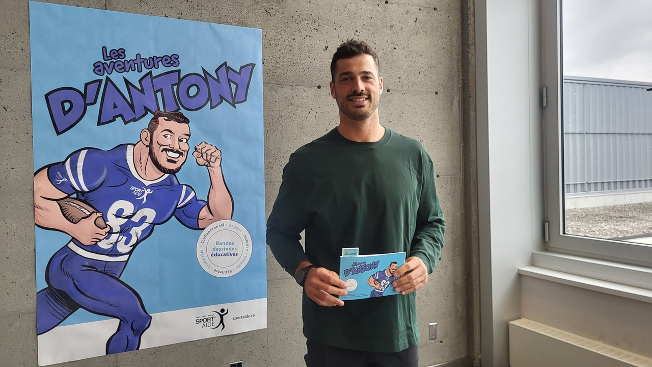 Antony Auclair est le nouvel héros d'une bande dessinée.