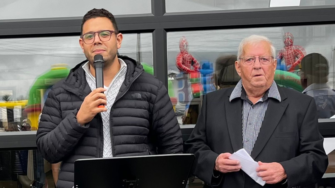 Samuel Poulin et Jeannot Lachance
