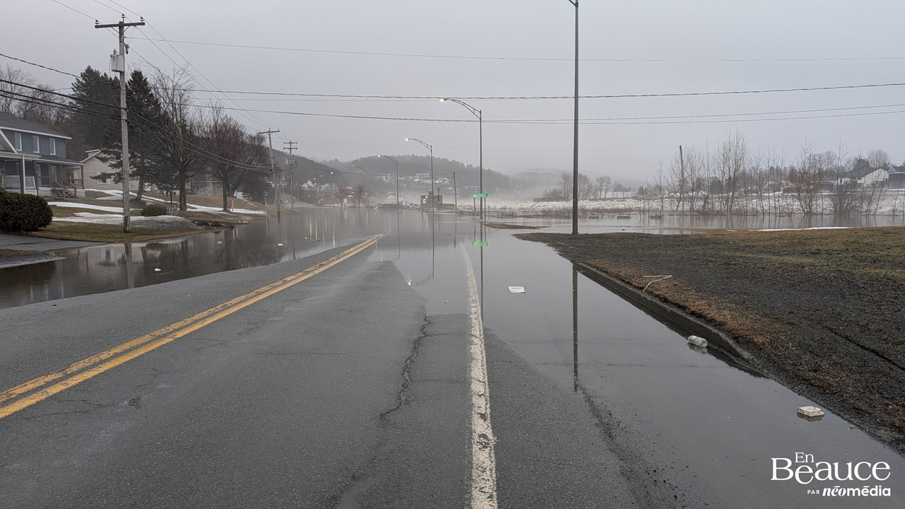 Beauceville se réveille les pieds dans l'eau
