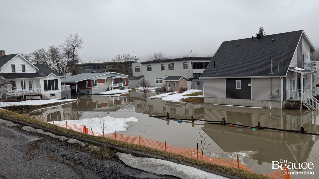 Beauceville se réveille les pieds dans l'eau