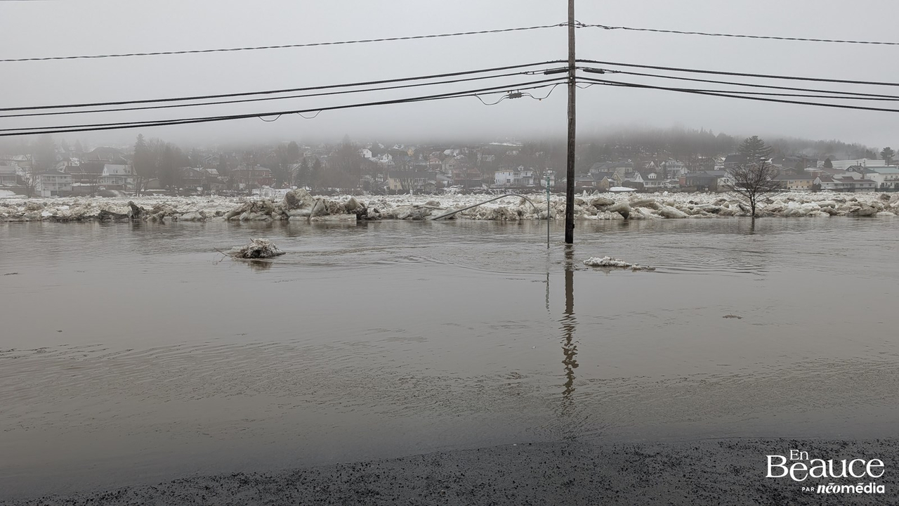 Beauceville se réveille les pieds dans l'eau