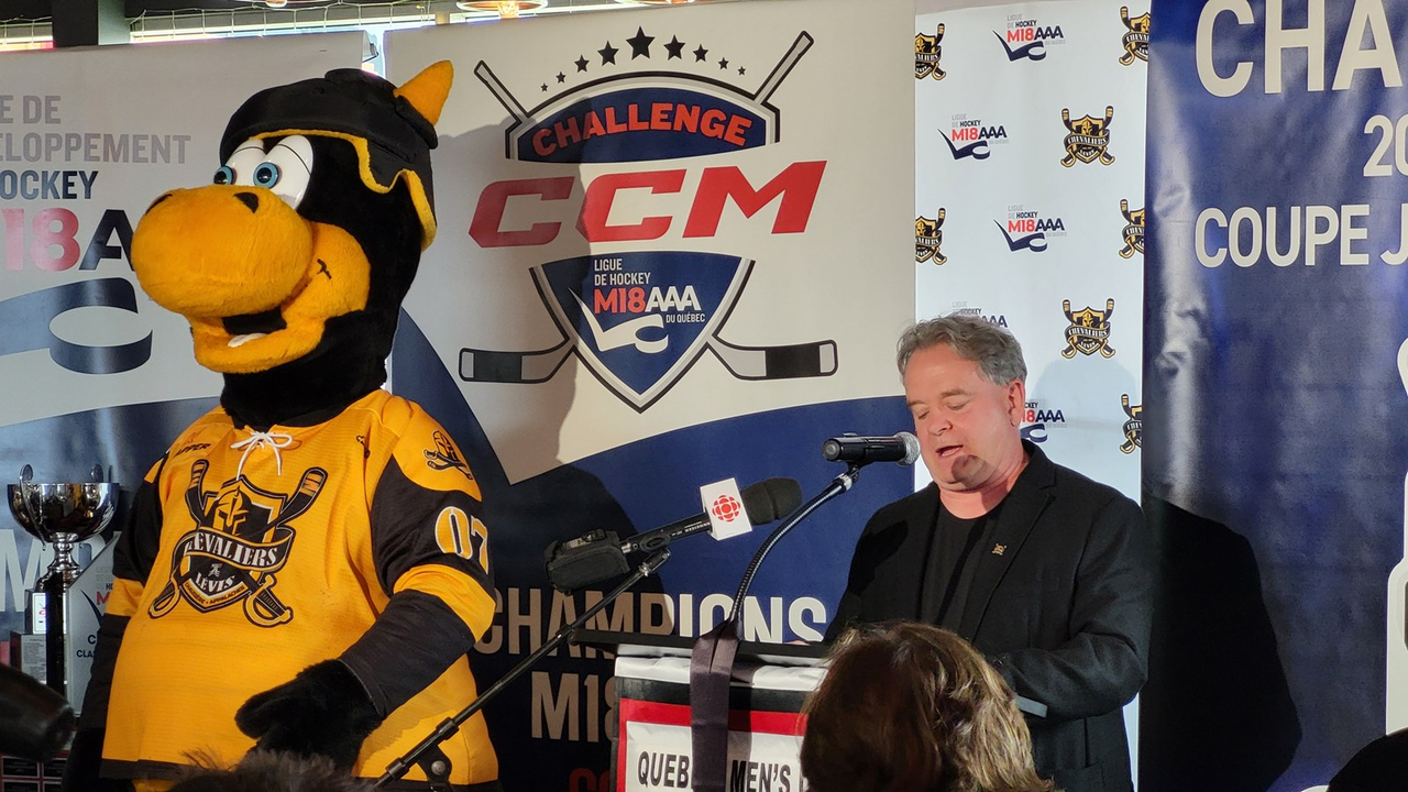 Le président des Chevaliers de Lévis, Christian Caron, a fait le bilan de cette saison historique pour le club.